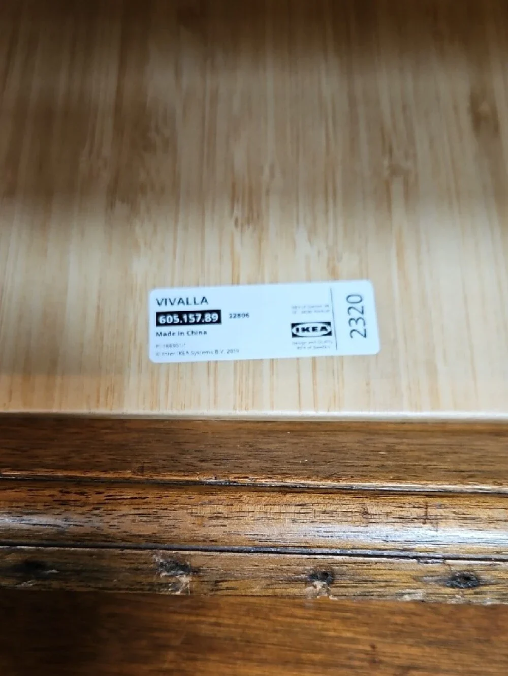 IKEA Bamboo Tablet & Cookbook Holder - Natural
